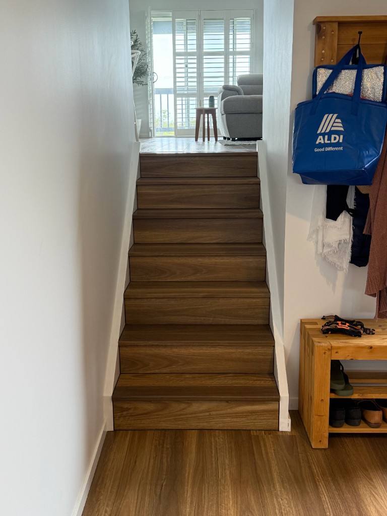 Timber staircase installation